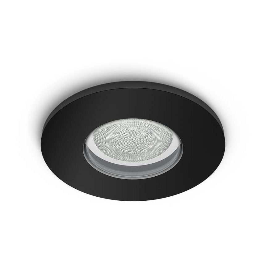Philips -SET 3 x Dimmbare LED-RGBW-Einbauleuchte fürs Badezimmer Hue XAMENTO 1xGU10/5,7W/230V 2200-6500K IP44