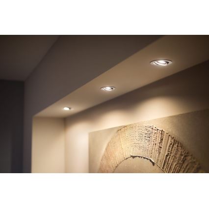 Philips - SET 3x Dimmbare LED-Einbauleuchte Hue MILLISKIN 1xGU10/4,2W/230 2200-6500K