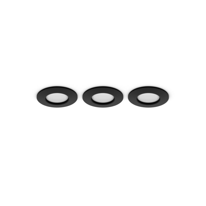 Philips - SET 3x Dimmbare LED-RGBW-Einbauleuchte für Badezimmer Hue SLIM LED/8,3W/230V IP44 2000-6500K