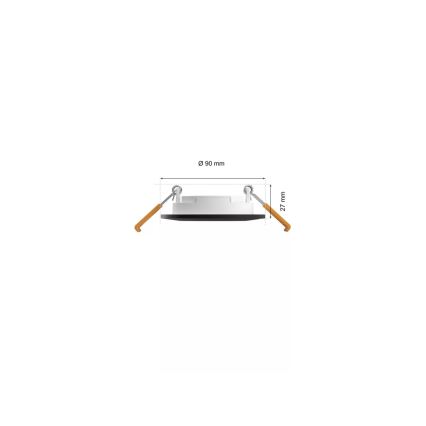 Philips - SET 3x Dimmbare LED-RGBW-Einbauleuchte für Badezimmer Hue SLIM LED/8,3W/230V IP44 2000-6500K