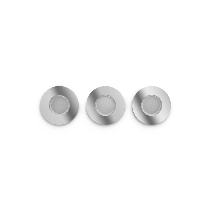 Philips - SET 3x Dimmbare LED-RGBW-Einbauleuchte für Badezimmer Hue XAMENTO 1xGU10/4,2W/230V IP44 2000-6500K