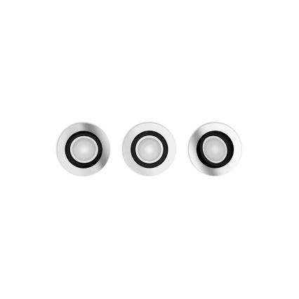 Philips - SET 3x Dimmbare LED-RGBW-Einbauleuchte Hue CENTURA 1xGU10/4,2W/230V 2000-6500K