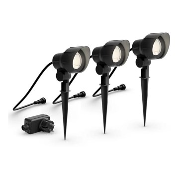 Philips - SET 3x LED Außenstrahler LED/6W/230V 2700K IP44