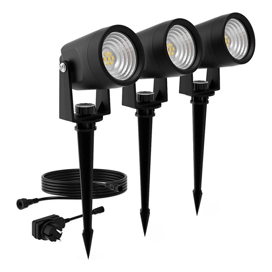 Philips - SET 3x LED-Auβenleuchte GARDENLINK REUEL LED/1,5W/230V 2700K IP44