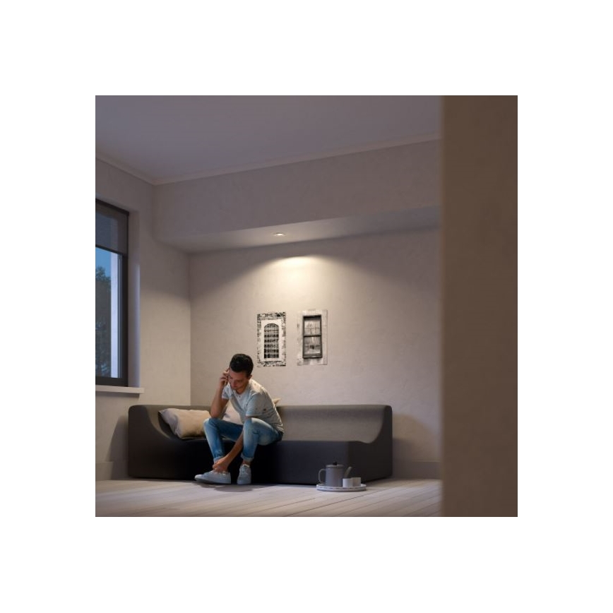 Philips 50203/11/P0 - SET 3x LED dimmbare Einbauleuchte SHELLBARK Warm Glow 1xLED/4,5W/230V 2200-2700K