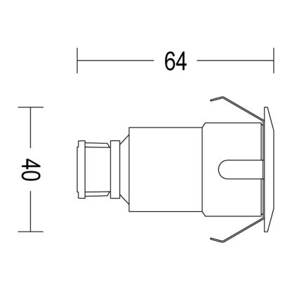 Philips - SET 3x LED-Einbauleuchte für den Außenbereich SPORE LED/1W/24/230V IP67