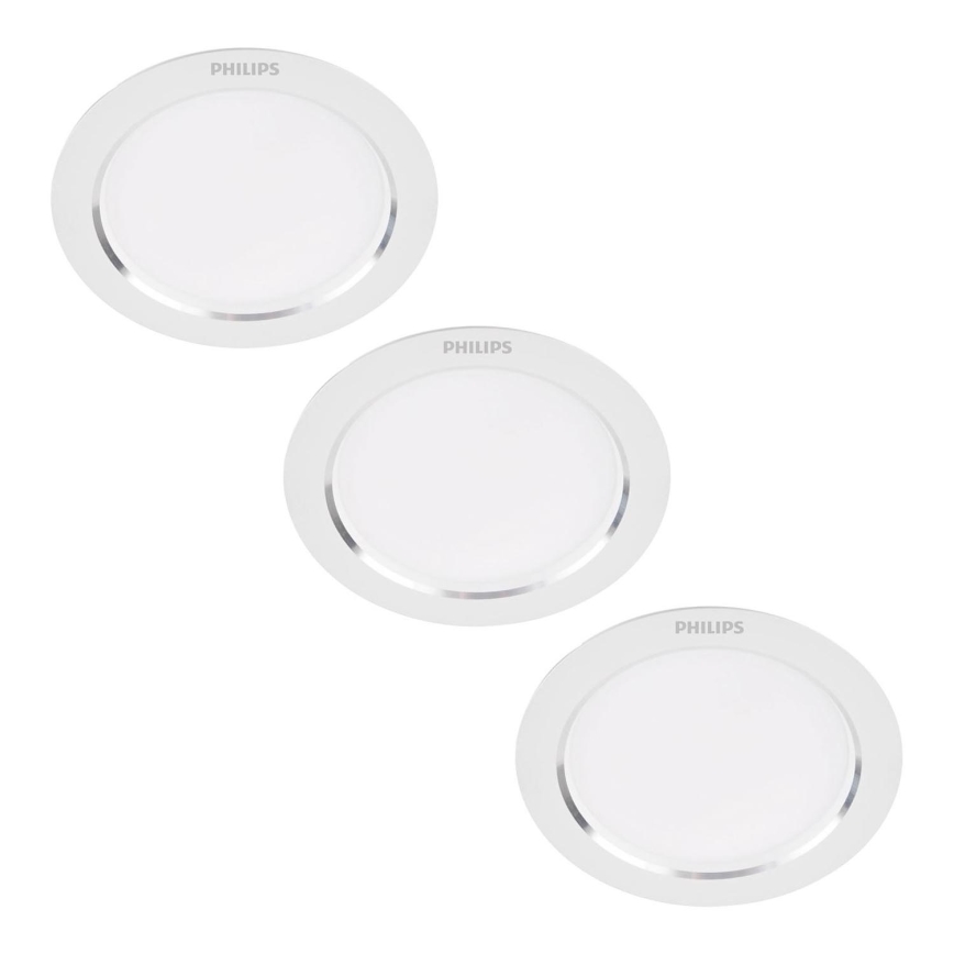 Philips - SET 3x LED-Einbauleuchte LED/3,5W/230V 3000K