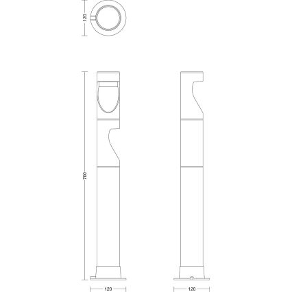 Philips - SET 3x LED-Außenleuchte GARDENLINK DESI LED/1,5W/230V 2700K IP44