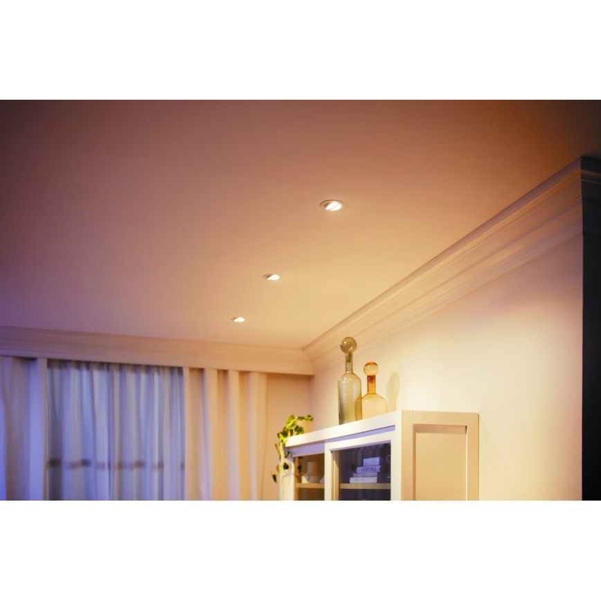 Philips -SET 3xLED Dimmbare Einbauleuchte IMPALA Warmes Licht LED/6W/230V