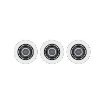 Philips -SET 3xLED Dimmbare Einbauleuchte IMPALA Warmes Licht LED/6W/230V