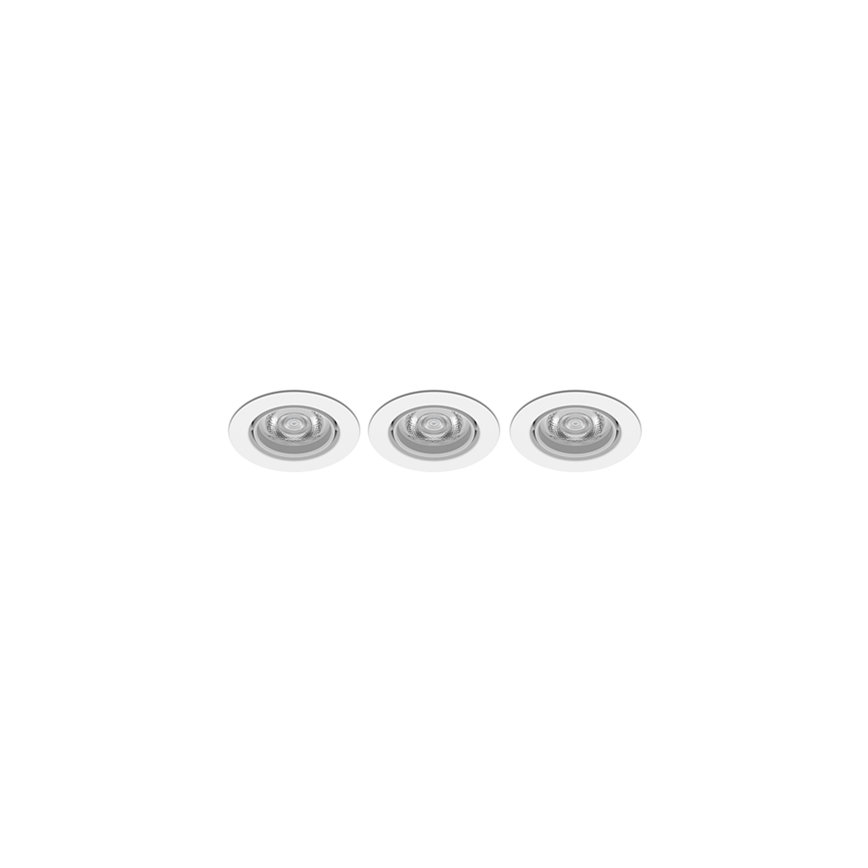 Philips -SET 3xLED Dimmbare Einbauleuchte IMPALA Warmes Licht LED/6W/230V