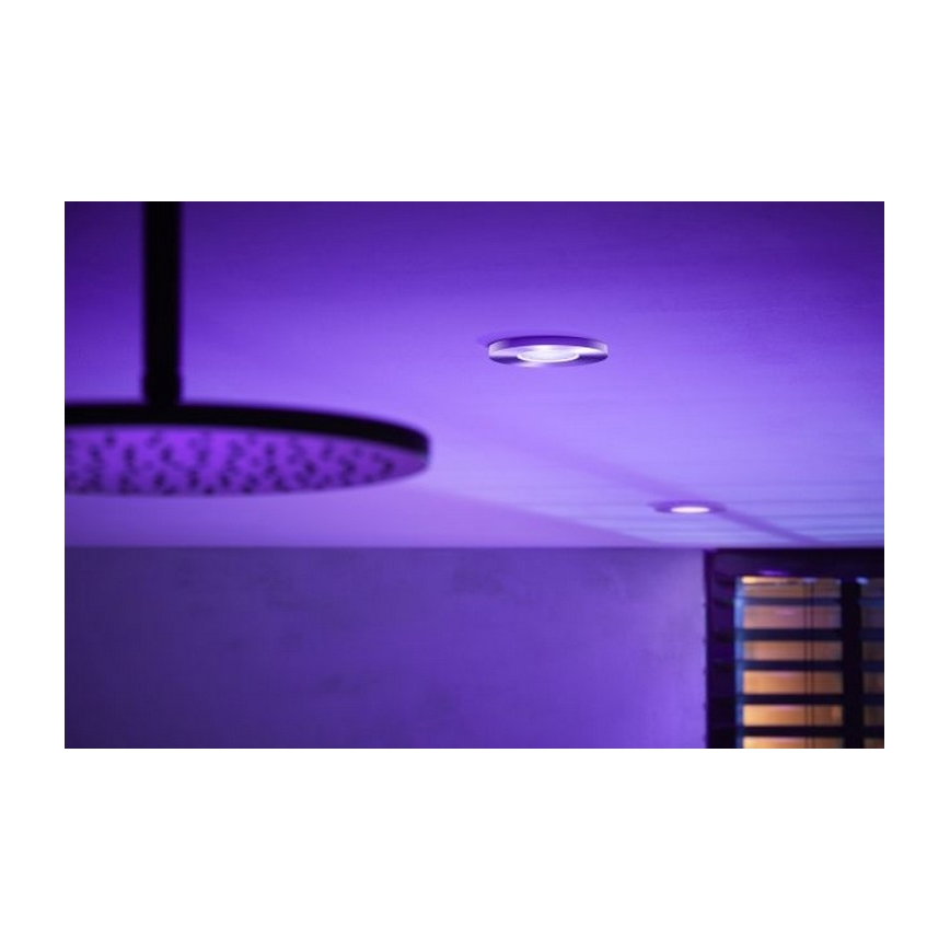 Philips - SET 3xLED RGB Dimmbare Badezimmerleuchte Hue XAMENTO 1xGU10/5,7W/230V IP44 2000-6500K