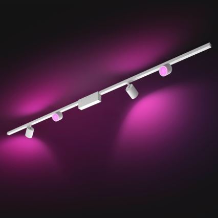 Philips-SET 4x Dimmbare LED RGB-Leuchte für Schienensystem Hue PERIFO LED RGB/20,8W/230V 2000-6500K