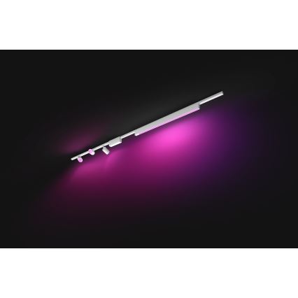 Philips-SET 4x Dimmbare LED RGB-Leuchte für Schienensystem Hue PERIFO LED RGB/44,6W/230V 2000-6500K