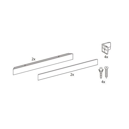 Philips - Set zur Aufputzmontage für LED-Panels LEDINAIRE und CORELINE