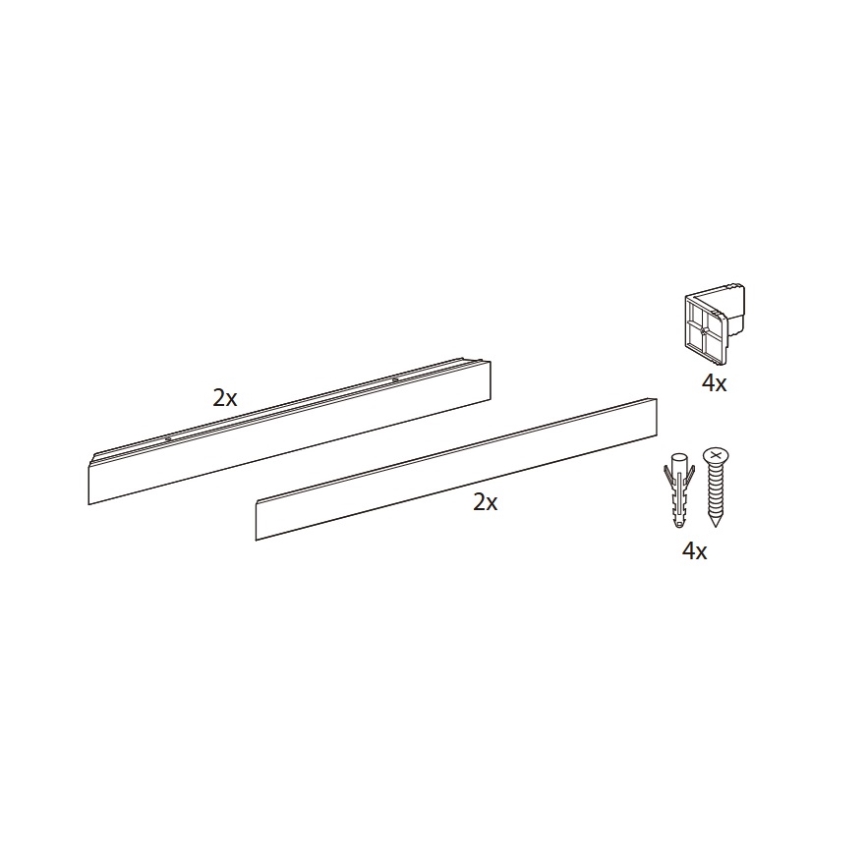 Philips - Set zur Aufputzmontage für LED-Panels LEDINAIRE und CORELINE