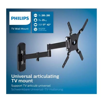 Philips SQM9222/00 – Wand-TV-Halterung mit einem Scharnier 17"-42"