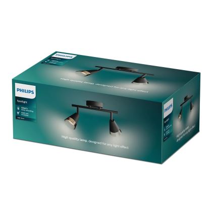 Philips - Strahler CLEFT 2xGU10/5W/230V