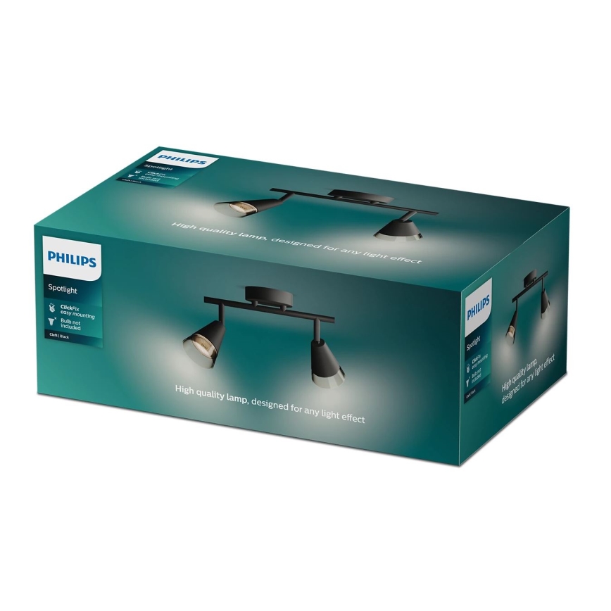 Philips - Strahler CLEFT 2xGU10/5W/230V