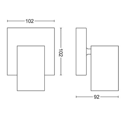 Philips - Strahler KOSIPO 1xGU10/5,5W/230V weiß