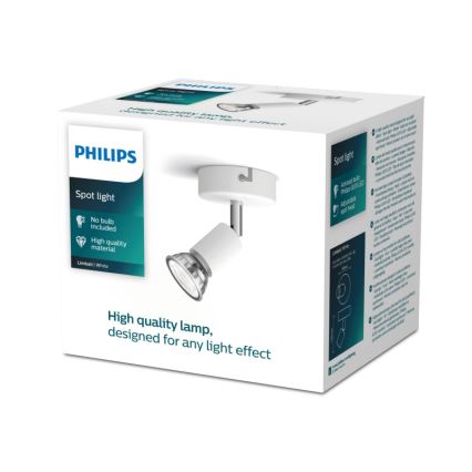 Philips - Strahler 1xGU10/50W/230V weiß