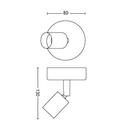 Philips - Strahler 1xGU10/50W/230V weiß