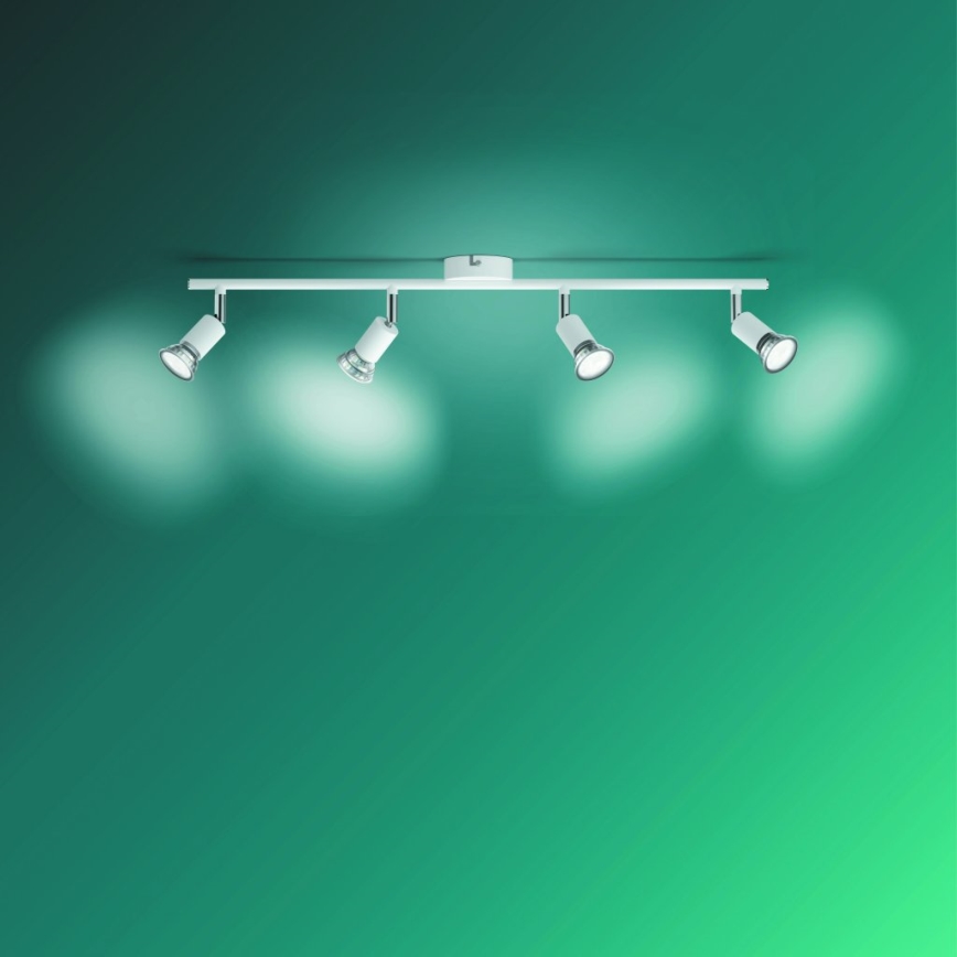 Philips - Strahler 4xGU10/50W/230V weiß