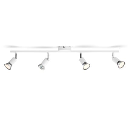 Philips - Strahler 4xGU10/50W/230V weiß