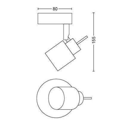 Philips - Strahler 1xGU10/35W/230V weiß