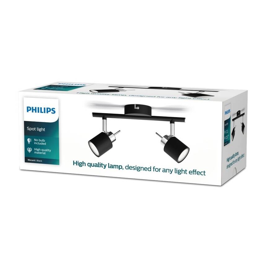Philips - Strahler 2xGU10/35W/230V schwarz