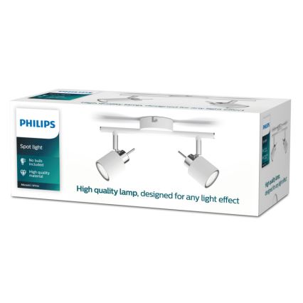 Philips - Strahler 2xGU10/35W/230V weiß