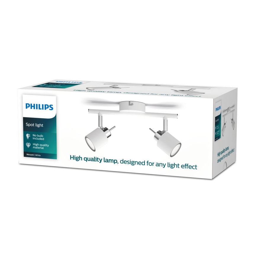 Philips - Strahler 2xGU10/35W/230V weiß