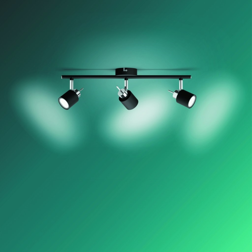 Philips - Strahler 3xGU10/35W/230V schwarz