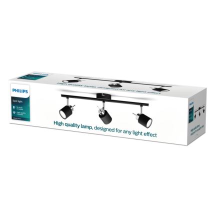 Philips - Strahler 3xGU10/35W/230V schwarz