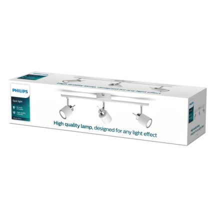 Philips - Strahler 3xGU10/35W/230V weiß