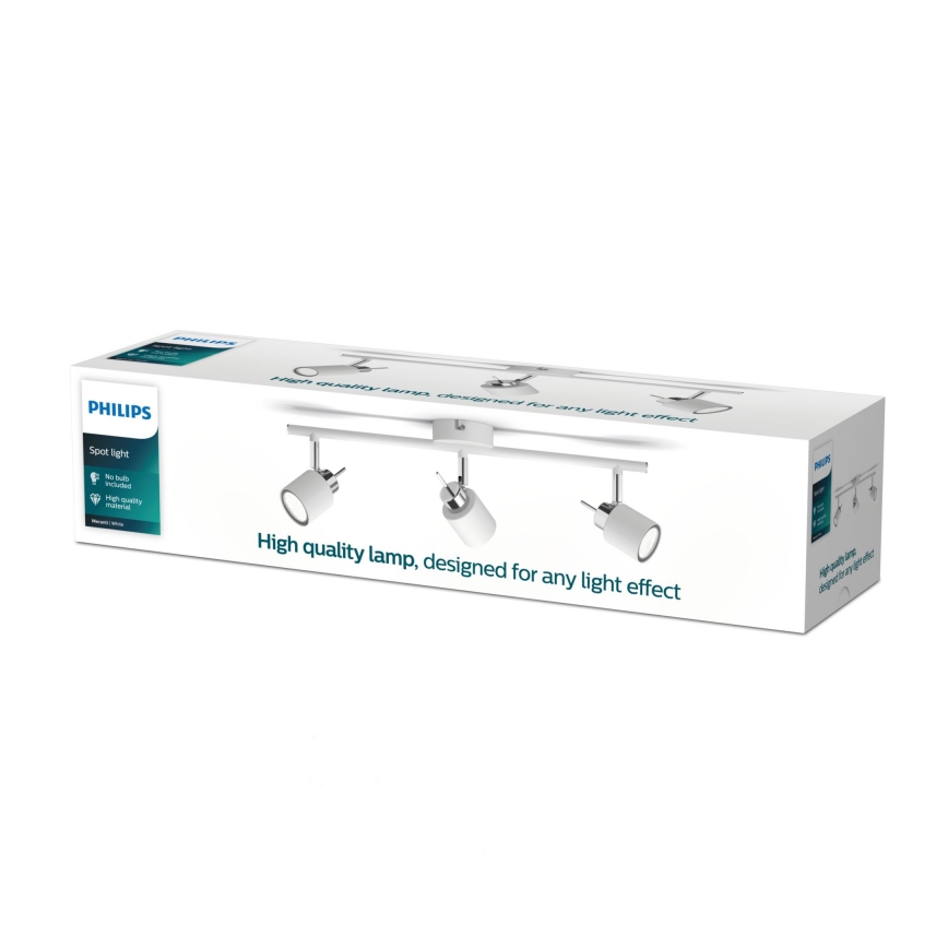 Philips - Strahler 3xGU10/35W/230V weiß