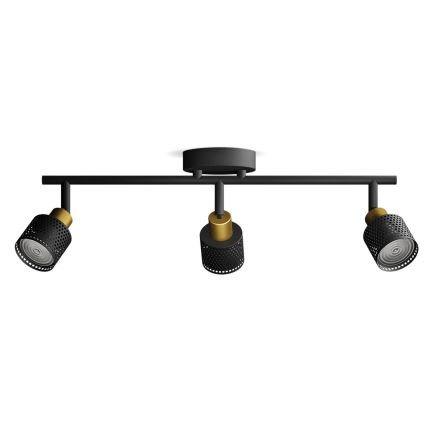 Philips - Strahler NIALL 3xGU10/5W/230V schwarz/Messing
