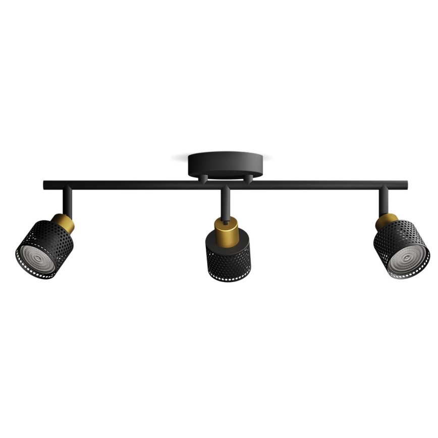 Philips - Strahler NIALL 3xGU10/5W/230V schwarz/Messing