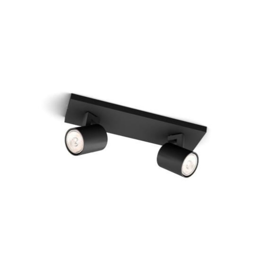 Philips - Strahler RUNNER 2xGU10/20W/230V schwarz