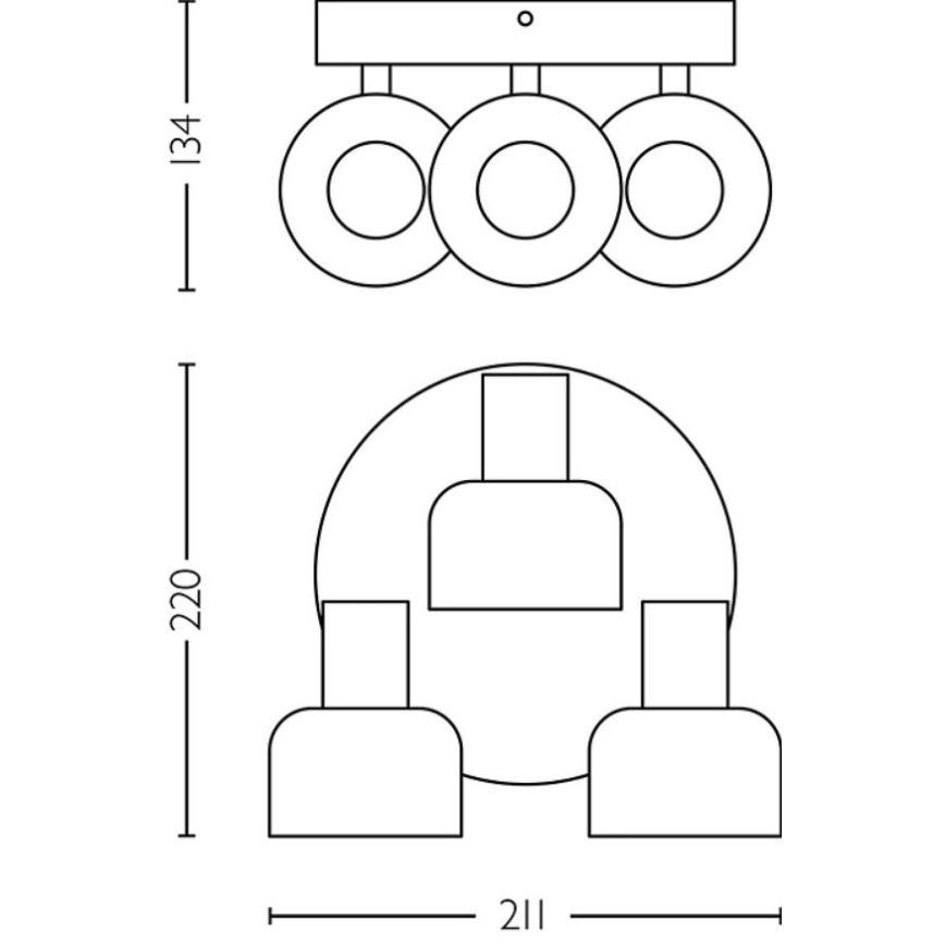 Philips - Strahler SLEET 3xE14/25W/230V