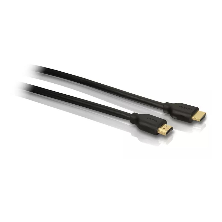 Philips SWV5401H/10 – HDMI-Kabel mit Ethernet, HDMI 1.4 A Anschluss 1,8m schwarz