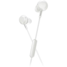 Philips TAE4105WT/00 - Bluetooth-Kopfhörer mit Mikrofon JACK 3,5 mm weiß
