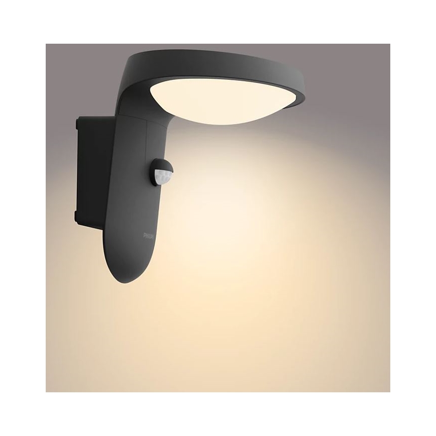 Philips - LED Außenwandleuchte mit Sensor LED/9W/230V 2700K IP44