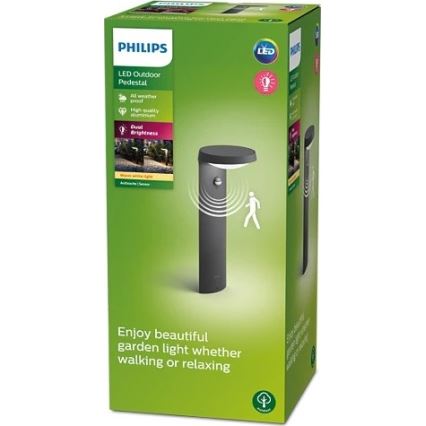 Philips - LED Außenleuchte mit Sensor LED/9W/230V 2700K IP44