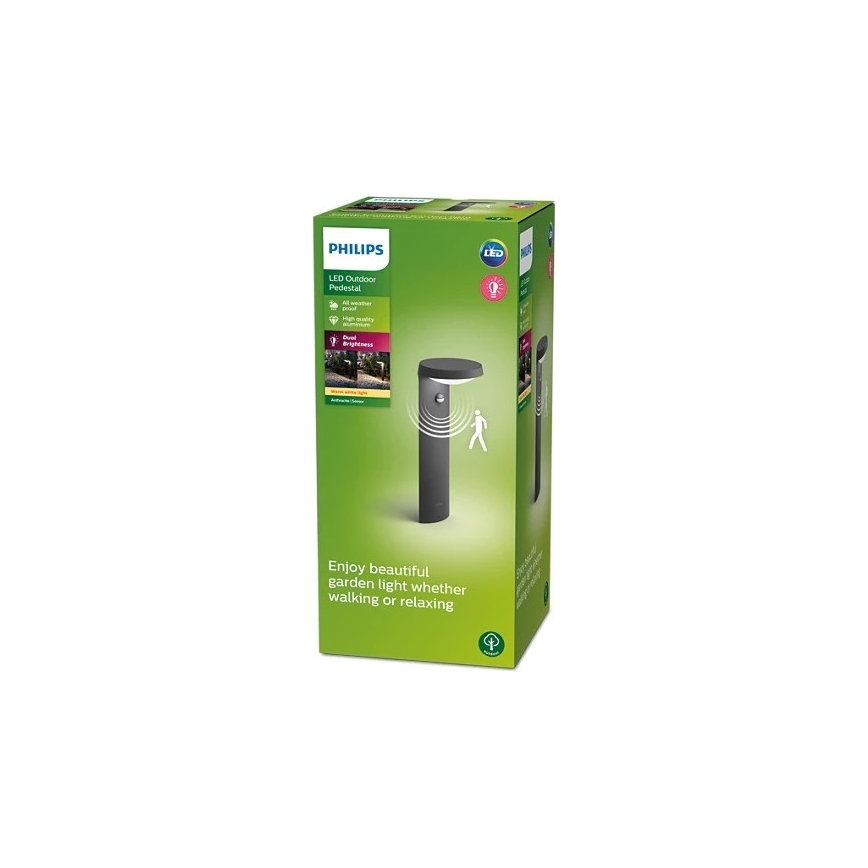 Philips - LED Außenleuchte mit Sensor LED/9W/230V 2700K IP44