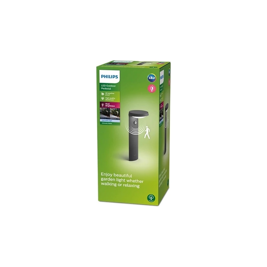 Philips - LED Außenleuchte mit Sensor LED/9W/230V 4000K IP44