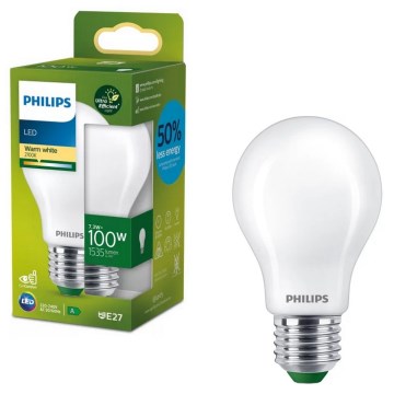 Philips ULTRAEFFICIENT A60 LED-Leuchtmittel E27/7,3W/230V 2700K