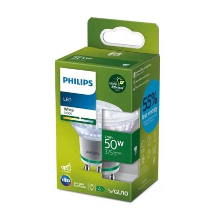 Philips ULTRAEFFICIENT LED-Lampe PAR16 GU10/2,1W/230V 3000K