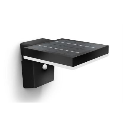 Philips - LED Solar-Wandleuchte mit Sensor ZONAL LED/1,3W/3,7V 2500 mAh IP44