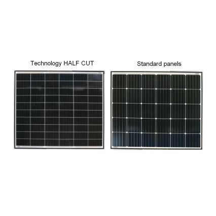 Photovoltaik-Solarpanel JA SOLAR 390Wp komplett schwarz IP68 Halbzellen